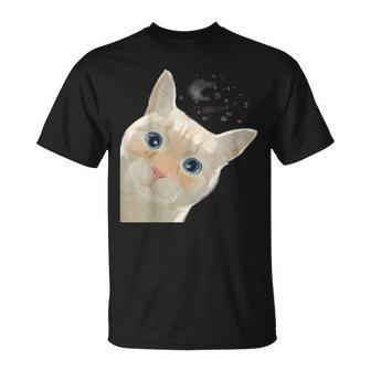Colorpoint Shorthair Curious Flame Point Siamese Cat T-Shirt | Mazezy