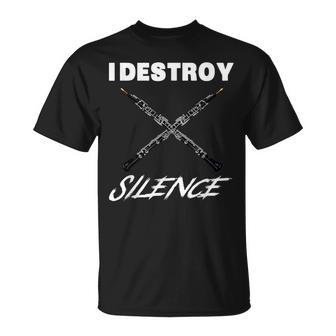 Cor Anglais I Destroy Silence New Year T-Shirt | Mazezy