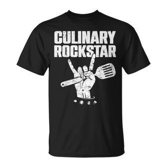 Culinary Lover Chef Cook Culinary Rockstar T-Shirt | Mazezy