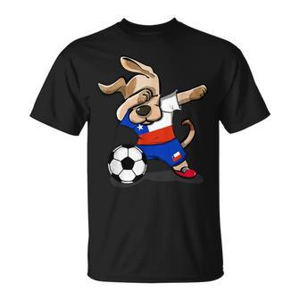 Dabbing Dog Chile Soccer Jersey Chilean Football Lover T-Shirt | Mazezy AU