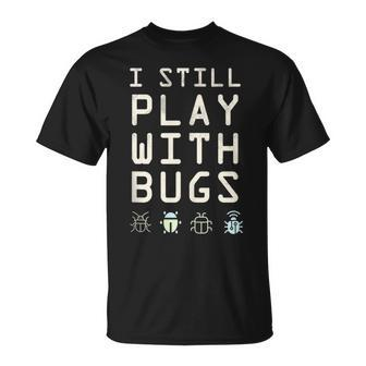 Debugging Team Still Play With Bugs Development Ninja T-Shirt | Mazezy