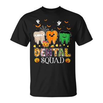 Dental Spooky Squad Denstist Cute Halloween T-Shirt - Seseable