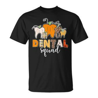 Dental Squad Th Dentist Ghost Halloween Trick Treat T-Shirt - Thegiftio UK