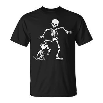 Funny Dog Like Bones Bone Skeleton Halloween Skull Unisex T-Shirt | Mazezy