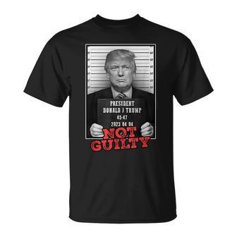 Donald Trump Not Guilty Shot Free Trump 2024 T-Shirt | Mazezy