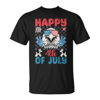 Funny Eagle Happy 4Th Of July Patriotic American Us Flag Patriotic Funny Gifts Unisex T-Shirt | Mazezy