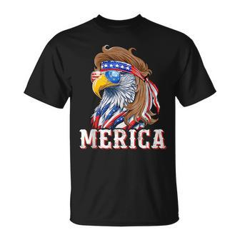 Funny Eagle Mullet 4Th Of July Usa American Flag Merica Mullet Funny Gifts Unisex T-Shirt | Mazezy