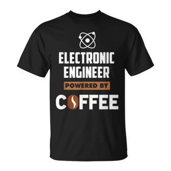 Electronic Engineer Powered By Cofee T-Shirt | Mazezy