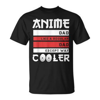 Funny Fathers Day Anime Dad Cute Japanese Anime Dad Gift Unisex T-Shirt | Mazezy