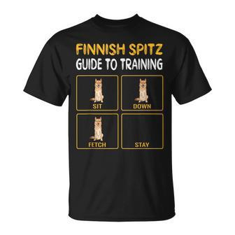 Finnish Spitz Guide To Training Dog Obedience T-Shirt | Mazezy