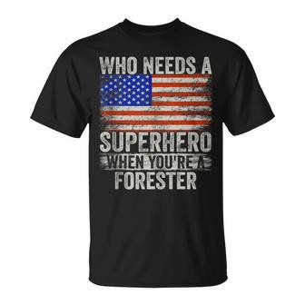 Forester Superhero Vintage For Dad T-Shirt | Mazezy