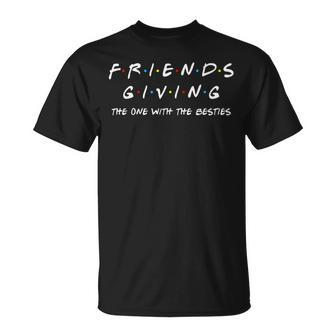 Friendsgiving One With Besties Friends Thanksgiving T-Shirt | Mazezy