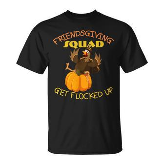 Friendsgiving Squad This Thanksgiving Day Turkey T-Shirt - Seseable