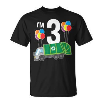 Garbage Truck 3Rd Birthday Party Kid's T-Shirt | Mazezy