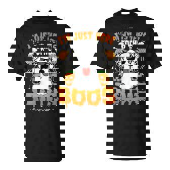 Halloween Ghost Costume I'm Just Here For The Boos T-Shirt - Seseable