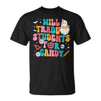 Halloween Will Trade Students For Candy Cute Ghost Kid T-Shirt - Monsterry CA