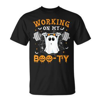 Halloween Working On My Booty Workout Gym T-Shirt - Monsterry DE