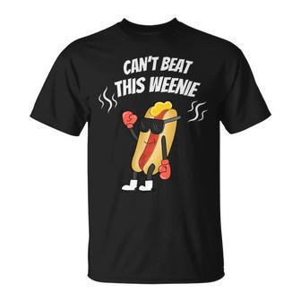 Funny Hotdog Can’T Beat This Weenie Boxer Mullet Cool Bbq Boxer Funny Gifts Unisex T-Shirt | Mazezy