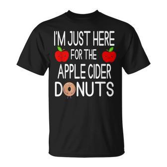 I'm Just Here For The Apple Cider Donuts Apple Picking T-Shirt | Mazezy DE