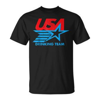 Funny Independence Day Usa Drinking Team 4Th Of July Unisex T-Shirt | Mazezy CA
