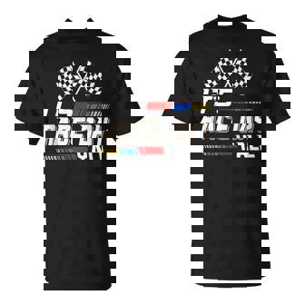 Funny Its Race Day Yall Checkered Flag Racing Track Racing Funny Gifts Unisex T-Shirt | Mazezy