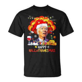 Joe Biden Happy Hallothanksmas Merry Halloween T-Shirt
