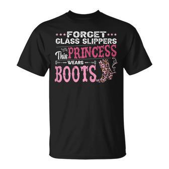 Funny Leopard Cowgirl Boots Graphic Women Cowgirl Western Unisex T-Shirt | Mazezy