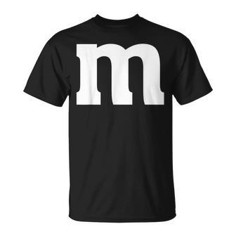Letter M Halloween Matching Color Costume Group Family T-Shirt - Monsterry CA