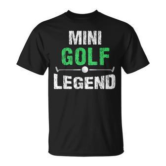 Miniature Golfing Mini Golf Legend Golfer T-Shirt | Mazezy