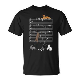 Musical Cats Cat And Music Lover Cat T-Shirt - Monsterry UK