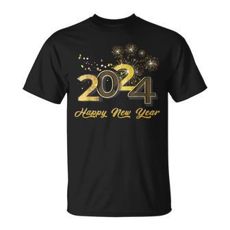 New Years Eve Party Supplies 2024 Happy New Year 2024 T-Shirt - Thegiftio UK