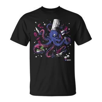 Funny Octopus Kitchen Chef Humor Unisex T-Shirt - Seseable