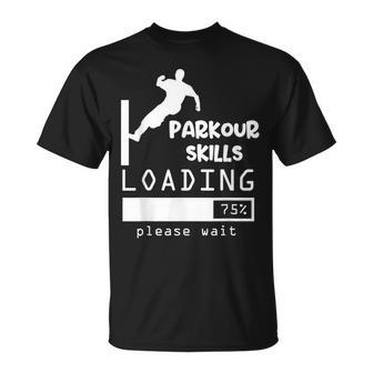 Parkour Skills Loading Parkour T-Shirt | Mazezy