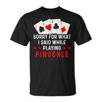 Pinochle Card Game Player Quote T-Shirt | Mazezy