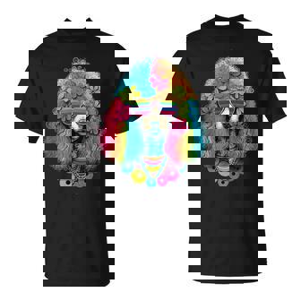 Funny Poodle Dog Miniature Poodle Toy Poodle Hippie Unisex T-Shirt - Seseable