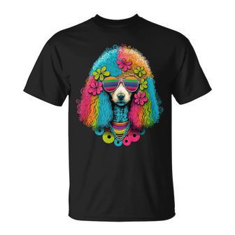 Funny Poodle Dog Miniature Poodle Toy Poodle Hippie Unisex T-Shirt - Seseable