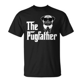Funny Pug Owner The Pugfather Father Gift Dog Lovers Owner Unisex T-Shirt | Mazezy DE