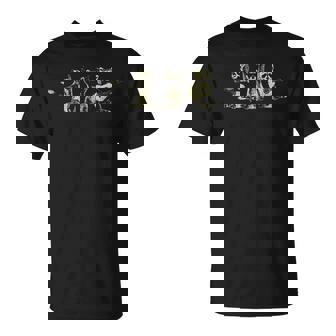 Funny Raccoon Music Band Electric Acoustic Guitar Racoons Unisex T-Shirt - Seseable