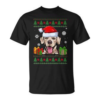 Rhodesian Ridgeback Santa Hat Ugly Christmas Sweater T-Shirt - Monsterry UK