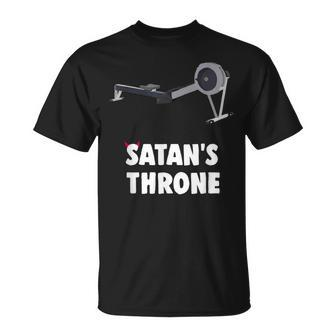 Rowing Satan's Throne Fun Crew T-Shirt | Mazezy