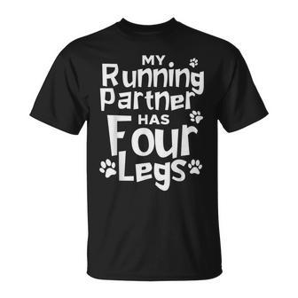 Running Dog Marathon Runners Four Legs T-Shirt | Mazezy