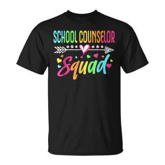 Funny School Counselor Squad Welcome Back To School Gift Unisex T-Shirt - Monsterry AU
