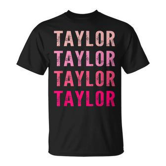 Taylor First Given Name Retro Vintage Distressed T-Shirt - Monsterry