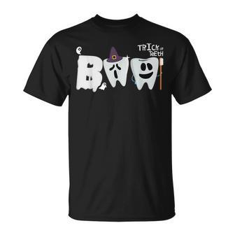Trick Or Th Boo Dentist Dental Halloween Costume T-Shirt - Monsterry