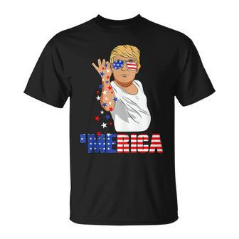 Funny Trump Salt Merica Freedom 4Th Of July Gifts Unisex T-Shirt | Mazezy