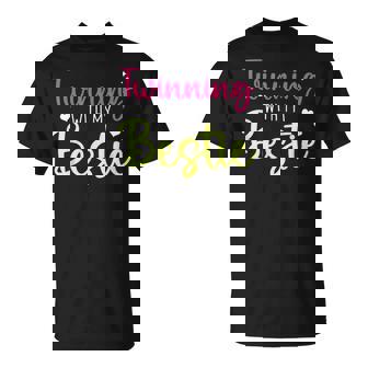 Funny Twin Matching Twins Day Friend Twinning With My Bestie Unisex T-Shirt - Seseable