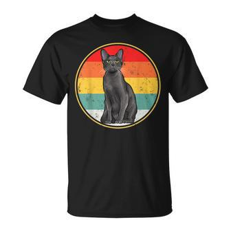 Vintage Sunset Korat Cat T-Shirt | Mazezy
