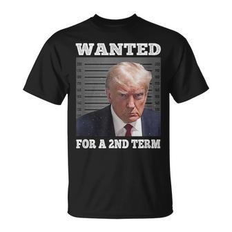 Vintage Trump Wanted For A 2Nd Term Trump Face T-Shirt - Seseable