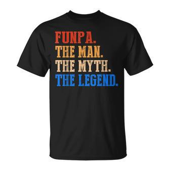 Funpa The Man The Myth The Legend Father's Day Vintage T-Shirt | Mazezy