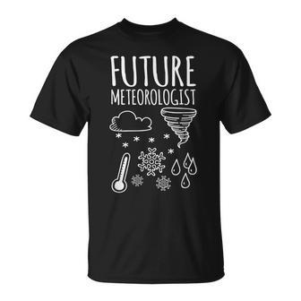 Future Meteorologist Weather Storm T-Shirt | Mazezy